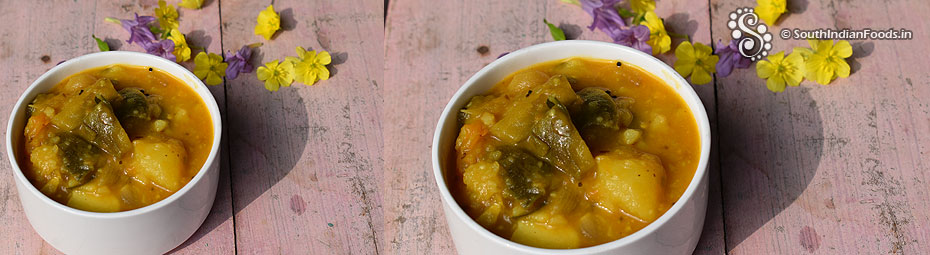 Potato eggplant masala
