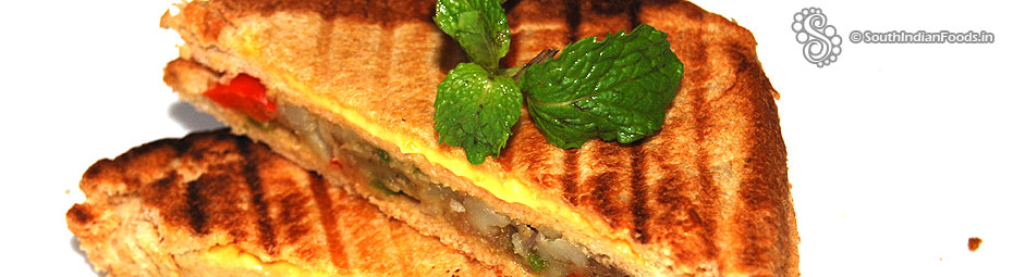 Aloo capsicum sandwich