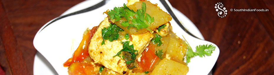 Aloo paneer sabzi