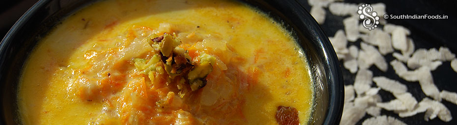 Aval carrot payasam
