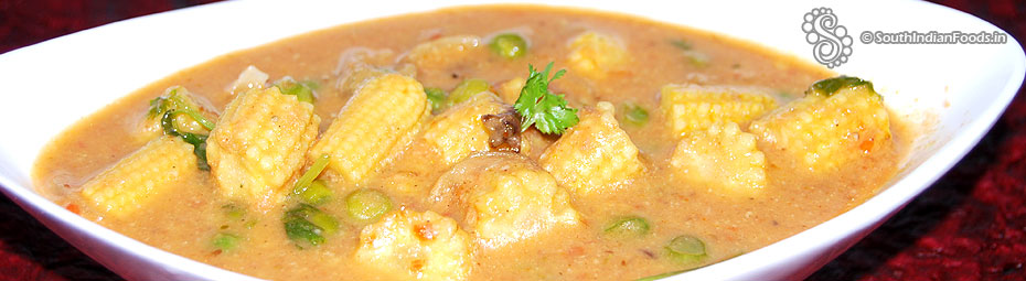 Baby corn butter masala gravy