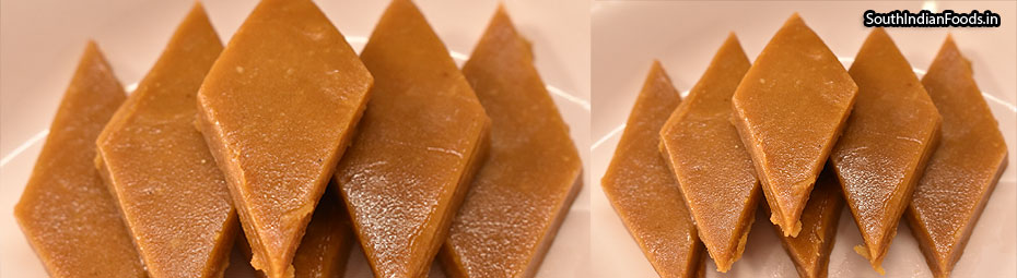 Badam jaggery katli- How to make-Step by step photos & video