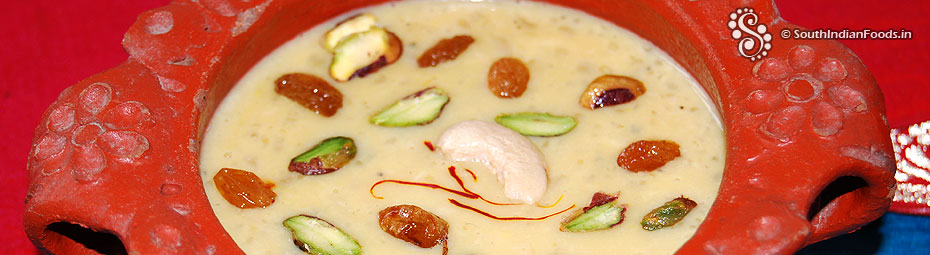 Barley payasam