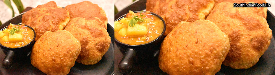 Bedmi poori & aloo masala