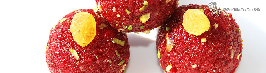 Beetroot Coconut Ladoo