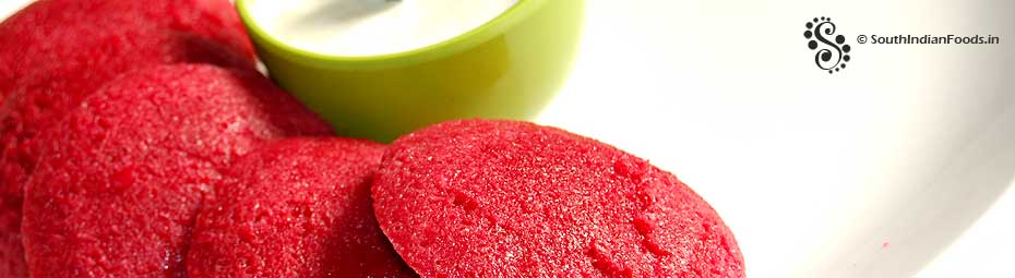 Beetroot Idly