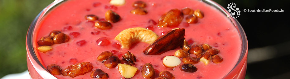 Beetroot javvarisi payasam