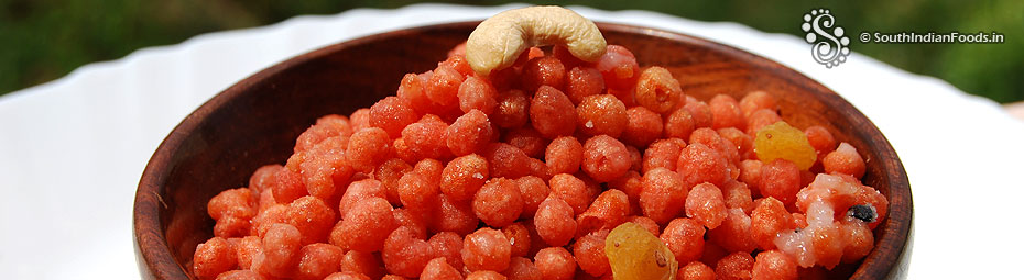 Beetroot Sweet boondi