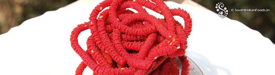 beetroot thenkuzhal murukku