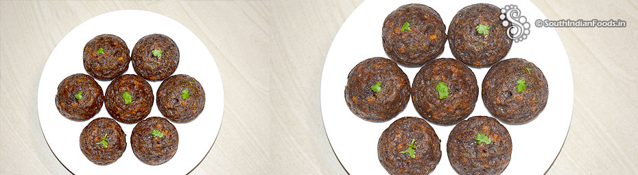 Black rice paniyaram [Kavuni arisi appam]