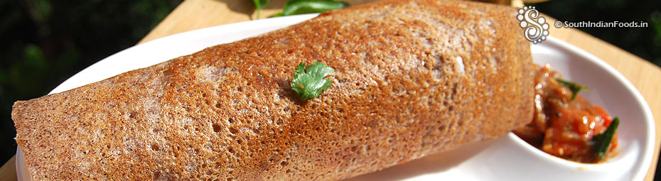 Black rice paper roast dosa