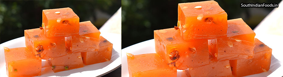 Bombay Karachi halwa with jaggery