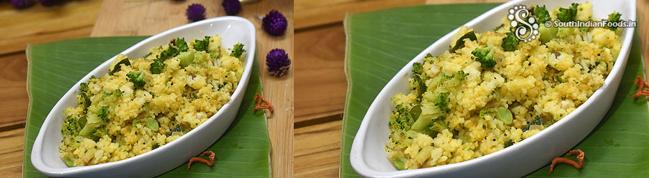 Broccoli Idli upma