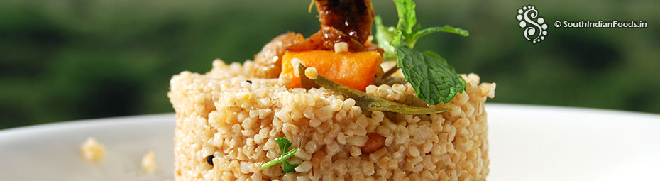 Broken wheat upma