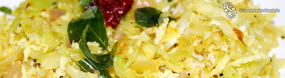 Cabbage thoran