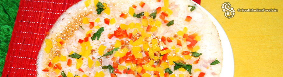 Capsicum onion dosa