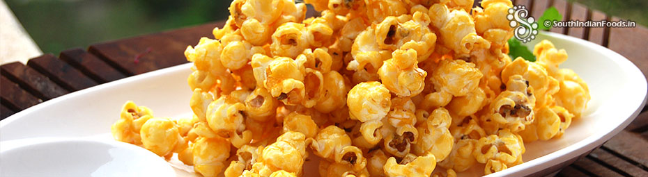 Caramelized jaggery popcorn