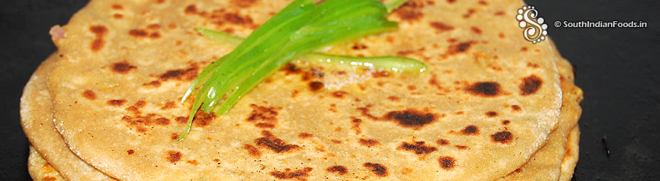 Brown chickpeas paratha