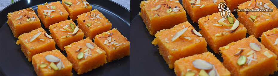 Carrot Coconut Burfi