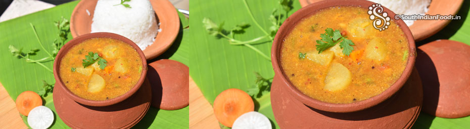 Carrot mullangi sambar 