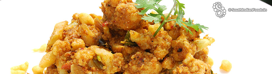 Cauliflower masala varuval
