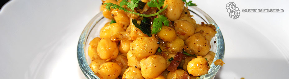 Chickpea masala sundal