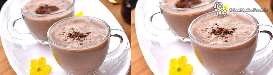 Healthy chocolate lassi
