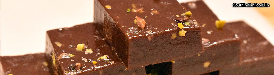 Chocolate mysore pak