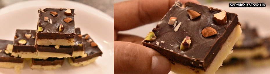 Chocolate Vanilla Burfi