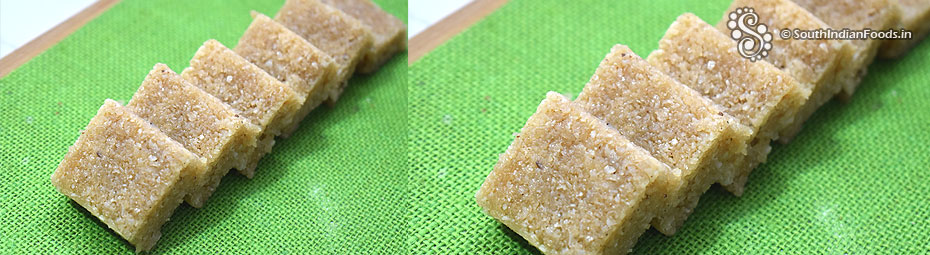 Coconut Jaggery Burfi