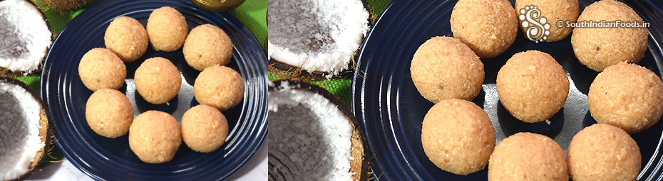 Coconut jaggery laddu