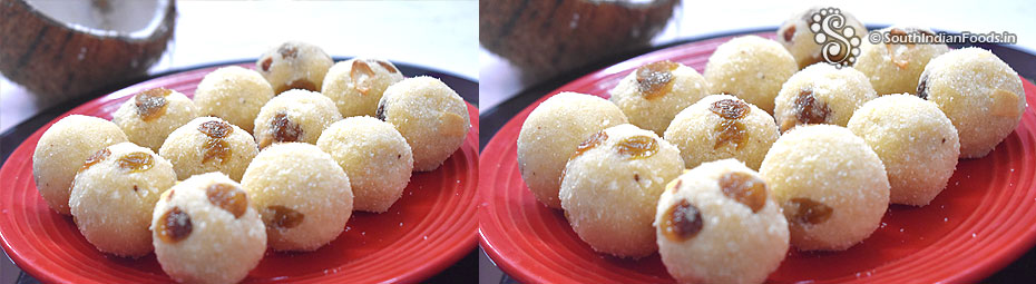 Coconut Rava Ladoo