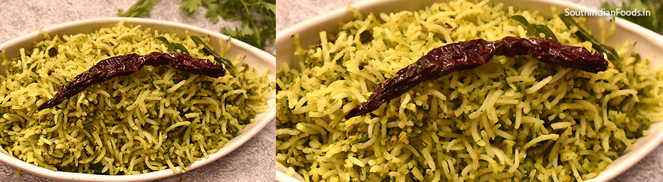 Coriander rice 