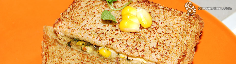Corn cheese sandwich