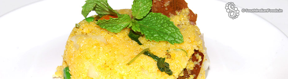 Cornmeal biryani