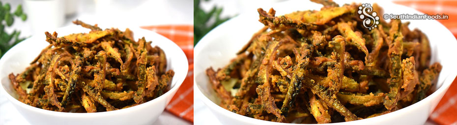 Crispy bittergourd chips