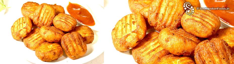 Crispy potato garlic bites