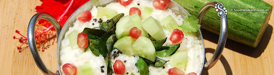 Cucumber curd rice