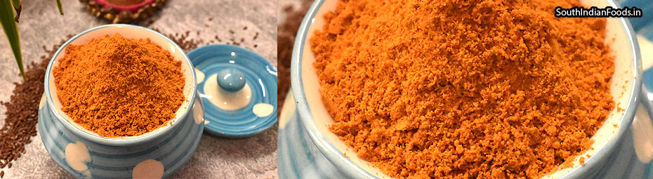 Flaxseed Idli podi