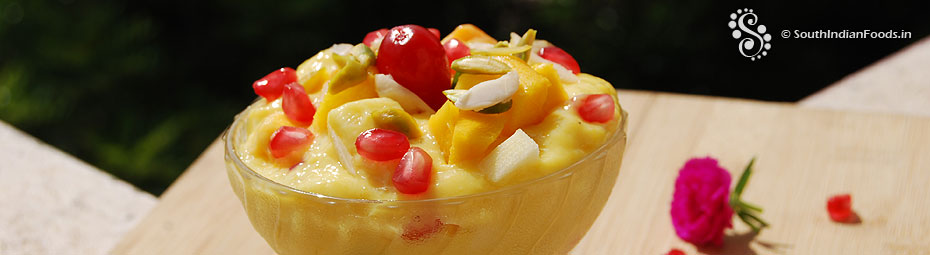 instant fruit custard