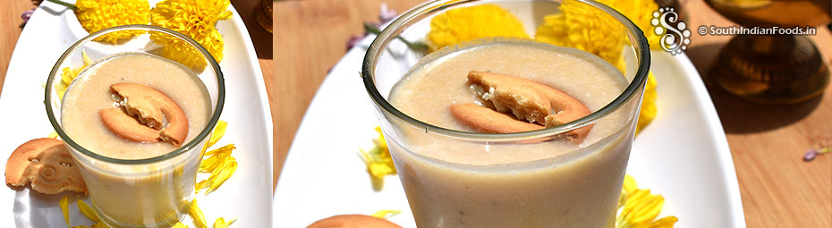 Golden oreo banana milkshake