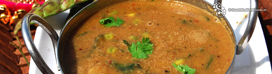 Green toor dal curry