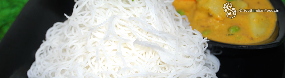 Idiyappam with salna