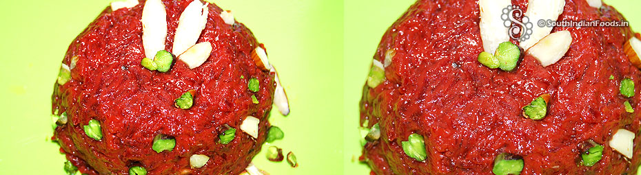 Instant beetroot halwa with condensed milk-How to make-Step by step photos
