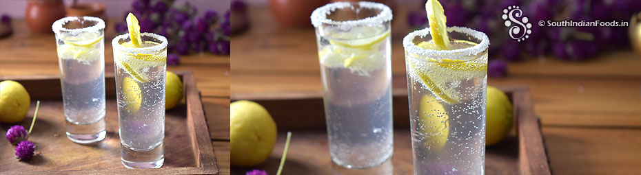 Instant lemon soda