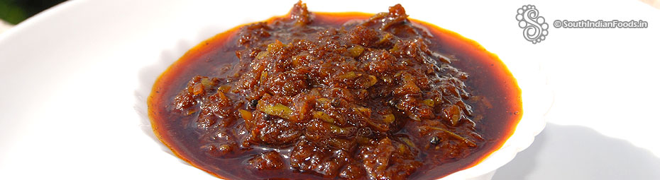 Instant mango pickle