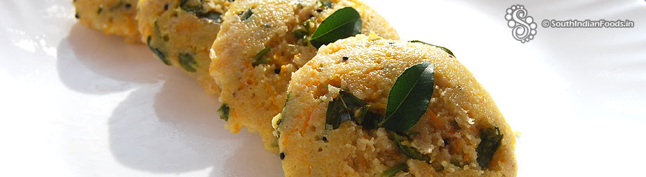 Instant oats wheat rava idli