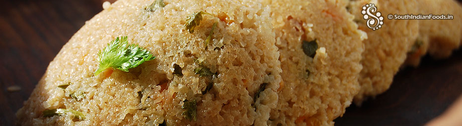 Instant oats wheat rava idli