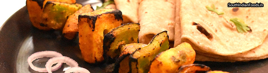Paneer tikka -step by step photos & Video