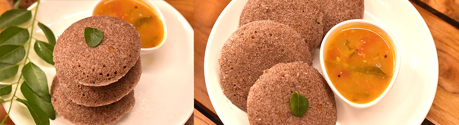 Ragi rava idli